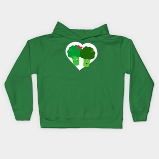 Broccoli in Love Kids Hoodie